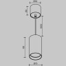 Подвесной светильник MAYTONI VOL P100PL-20W3K-W