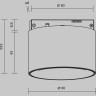 Трековый светильник MAYTONI ALFA S LEVITY TR188-1-5W2.7K-M-B